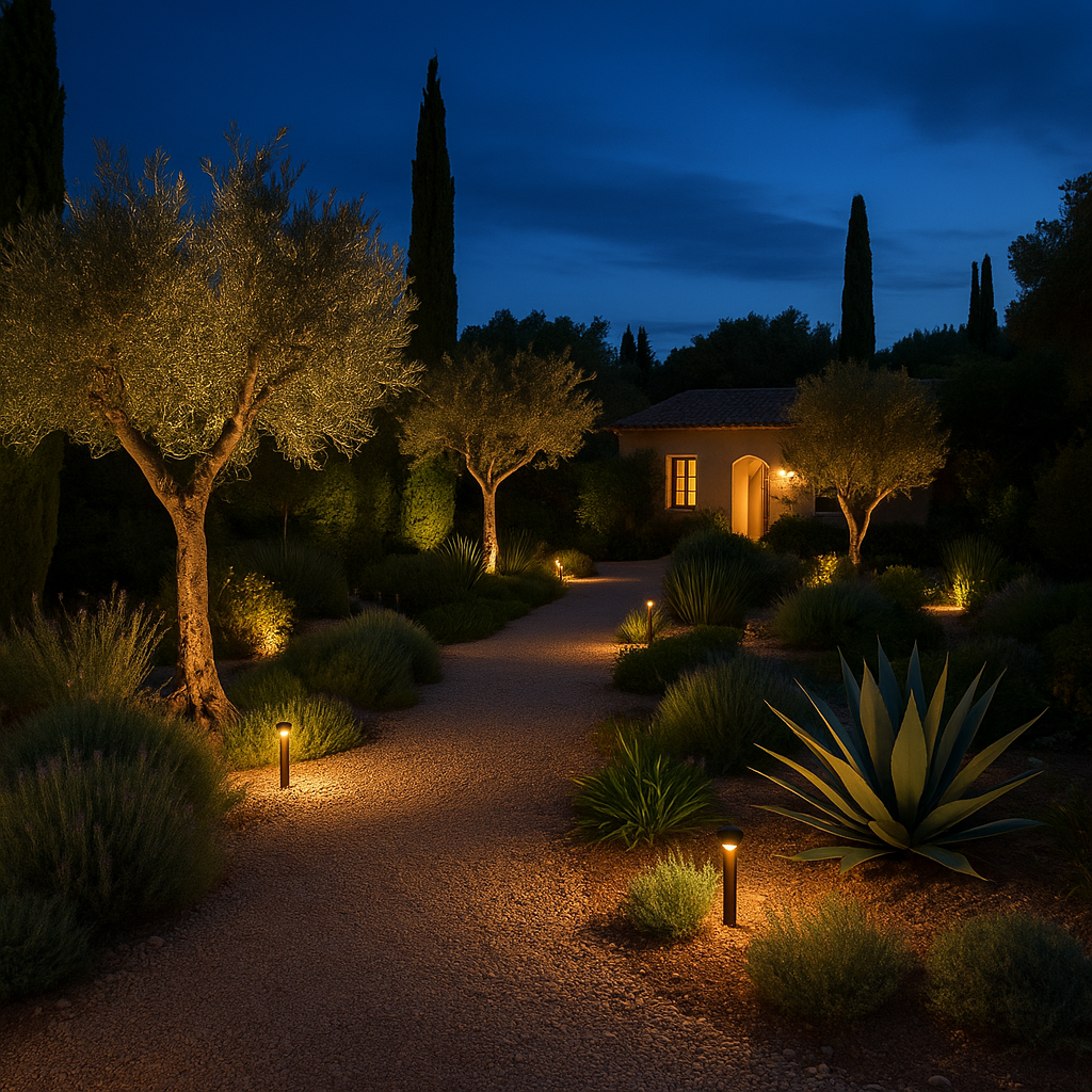 Éclairage jardin